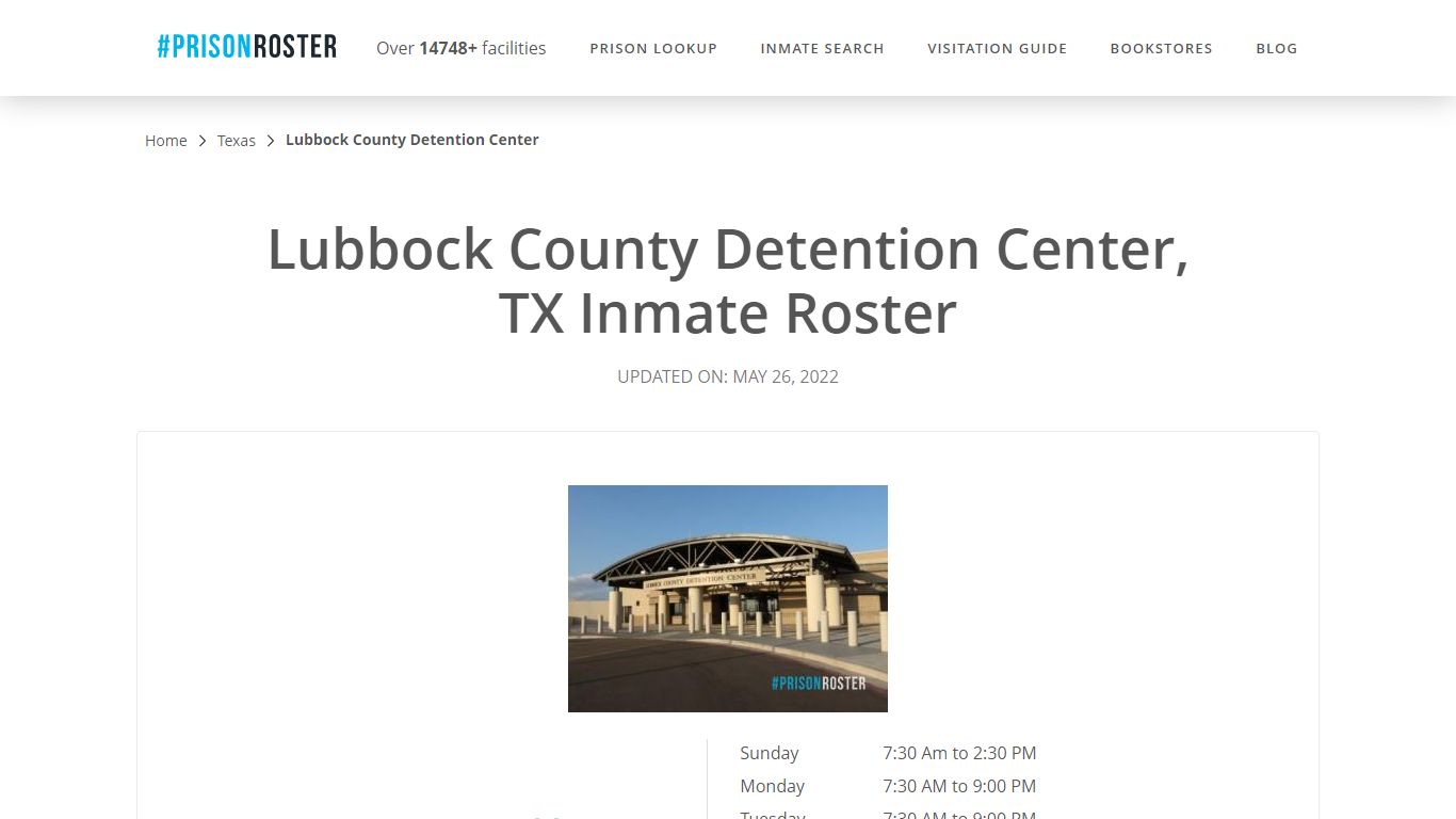 Lubbock County Detention Center, TX Inmate Roster - Prisonroster